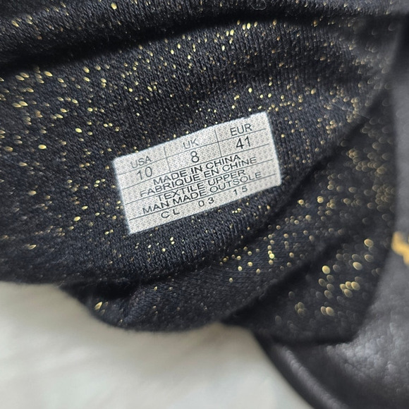 Sanuk Black Sparkle Ankle Strap Women's Sandals 10 - Picture 6 of 7